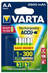 VARTA Rechargeable Accu AA 2600mAh (2)