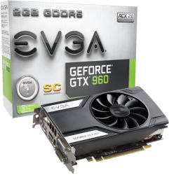 EVGA GeForce GTX 960 Superclocked 2GB GDDR5 128bit (02G-P4-2962-KR)