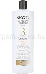 Nioxin System 3 tisztító sampon (Cleanser Shampoo Fine Hair Normal to Thin-Looking Chemically Treated) 1 l