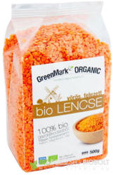 GreenMark Organic Vörös felezett bio lencse (500g)
