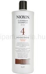 Nioxin System 4 tisztító sampon vegyileg kezelt finom haj jelentős ritkulása ellen (Cleanser Shampoo Fine Hair Noticeably Thinning Chemically Treated) 1 l