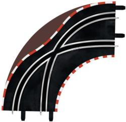 Carrera Sávváltó 1/90 kanyar pályaelemek 2db (61655)