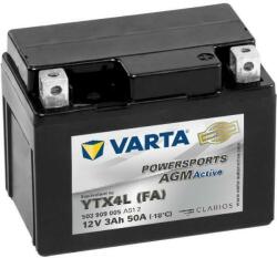 VARTA Powersports AGM 12V 3Ah right+ YTX4L-BS