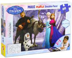 Lisciani Disney Jégvarázs - Maxi Kétoldalas színezhető puzzle 60 db-os (46874)