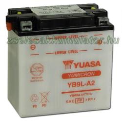 YUASA Yumicron 12V 9Ah right+ YB9L-A2