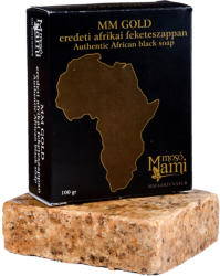 MosóMami MM Gold Afrikai shea vajas fekete szappan (100 g)