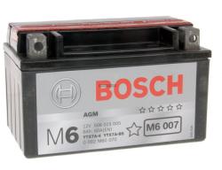 Bosch M6 AGM 12V 6Ah left+ YTX7A-4/YTX7A-BS 0092M60070