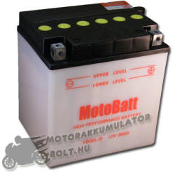 MotoBatt 12V 30Ah right+ YB30L-B