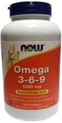 NOW Omega 3-6-9 lágyzselatin kapszula 250 db