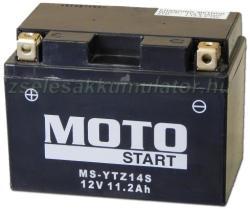 MotoStart GEL 12V 11.2Ah left+ YTZ14S