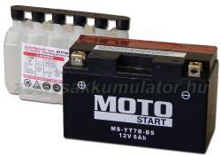 MotoStart GEL 12V 6.5Ah left+ YT7B-BS