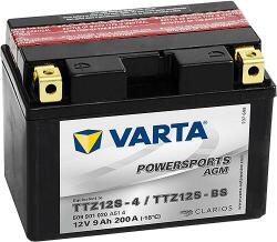 VARTA Powersports AGM 12V 9Ah left+ TTZ12S-4/TTZ12S-BS