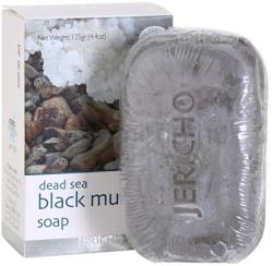 Jericho Body Care szappan fekete iszappal (Dead Sea Black Mud Soap) (125 g)