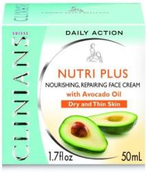 Clinians Nutri Plus Bőrtápláló arckrém avokádó kivonattal 50 ml