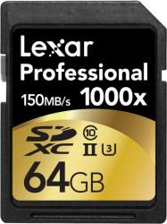 Lexar SDXC 64GB UHS-II 1000x LSD64GCRBEU1000