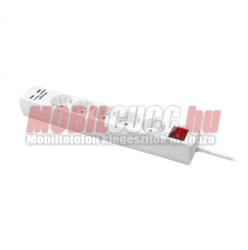 LogiLink 5 Plug + 2 USB 1,4 m Switch (LPS203U)