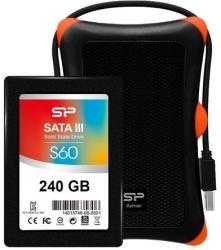 Silicon Power Slim S60 Upgrade Kit 2.5 240GB SATA3 SP240GBSS3S60S27