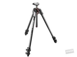 Manfrotto 190 CF 3-section tripod with horizontal column (MT190CXPRO3)