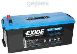 Exide DUAL AGM 12V 240Ah 1200A left+ EP2100