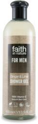 Faith in Nature Faith for Men Gyömbér és Lime tusfürdő férfiaknak 400 ml