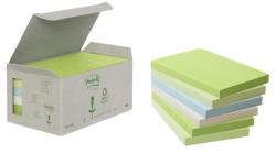 3M Környezetbarát öntapadó jegyzettömb 76x127 mm 100 lap pasztell szivárvány (LP6551GB)