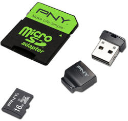 PNY High Performance 16GB microSDHC UHS-I (SDU16GHIGPERKIT-EF)