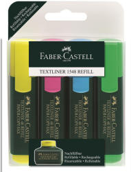 Faber-Castell Textmarker 1548 FABER-CASTELL 4 buc/set, FC154804