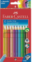 Faber-Castell Creioane colorate Jumbo 12 culori/set FABER-CASTELL Grip, FC110912