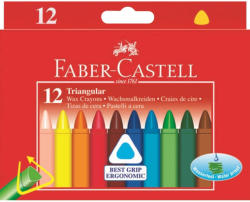 Faber-Castell Creioane colorate cerate triunghiulare 12 culori/set FABER-CASTELL
