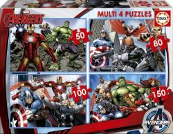 Educa Avengers - Bosszúállók 4 az 1-ben (50-80-100-150 db-os) (16331)