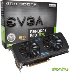 EVGA GeForce GTX 970 Superclocked+ ACX 2.0 4GB GDDR5 256bit (04G-P4-2977-KR)