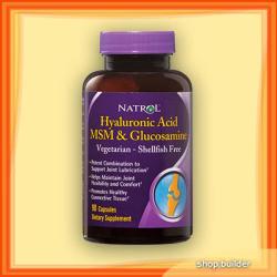 Natrol Hyaluronic Acid MSM Glucosamine 90 db