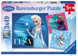 Ravensburger Jégvarázs Elsa, Anna és Olaf 3x49 db-os (09269)