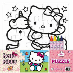 JIRI MODELS Hello Kitty Színezhető puzzle 20 db-os (8322201)
