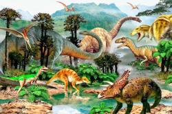 Dino XL Puzzle Dinoszaurusz élet 100 db-os (343146)