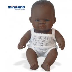 Miniland Bebe African - Baietel cu lenjerie 21 cm(ML31123)