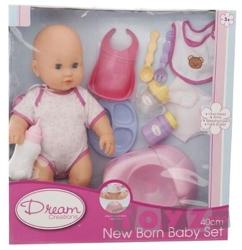 Halsall New Born Baby Set - Papusa bebe cu functii si accesorii 40 cm