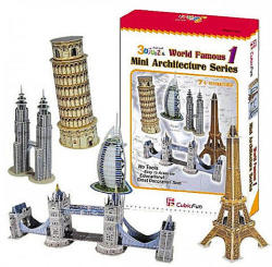CubicFun 3D puzzle Mini világhírű épületek 1 széria 99 db-os (C056H)