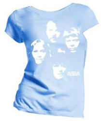 ABBA S Faces Skinny Blue (tricou fete)