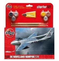 Airfix Starter Set De Havilland Vampire T11 1:72 (AF55204)