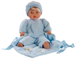 Llorens Nico síró fiú baba kék takaróval - 48 cm