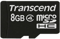 Transcend microSDHC 8GB Class 4 TS8GUSDC4
