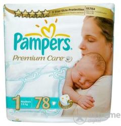 Pampers Premium Care 1 Nemborn 2-5 kg Value Pack - 78 buc