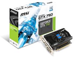 MSI GeForce GTX 750 1GB GDDR5 128bit (N750 1GD5/OCV1)