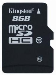 Kingston microSDHC 8GB Class 10 SDC10/8GBSP