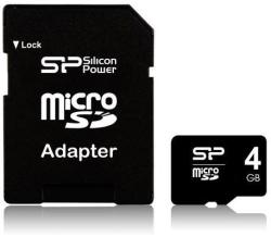 Silicon Power microSDHC 4GB Class 4 SP004GBSTH004V10-SP