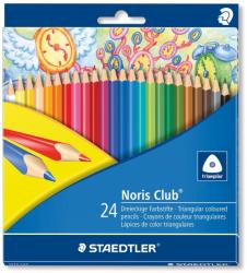 STAEDTLER Creioane colorate triunghiulare 24 culori/set STAEDTLER Noris
