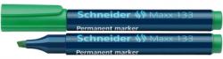 Schneider Permanent marker SCHNEIDER Maxx 133, varf tesit 1+4mm - verde (S-113304) - viamond