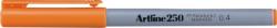 Artline Permanent marker ARTLINE 250, corp plastic, varf rotund 0.4mm - portocaliu (EK-250-OG) - viamond