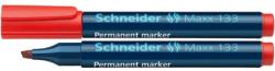 Schneider Permanent marker SCHNEIDER Maxx 133, varf tesit 1+4mm - rosu (S-113302) - viamond
